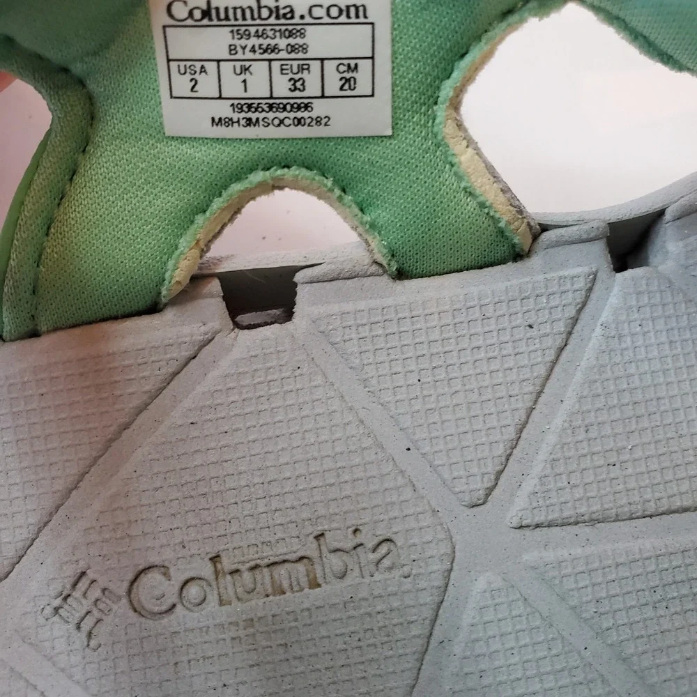 Columbia Techsun‎ Vent Water Sandals Big Girl's, Size 2